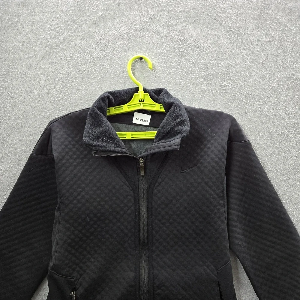 Nike‎ Women Jacket S Black Activewear Zipper Long Sleeve Logo